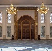 Beautiful Mosque door before opening for prayer